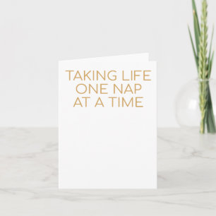 Self-love Quote Taking Life One Nap At Time Sticke Card