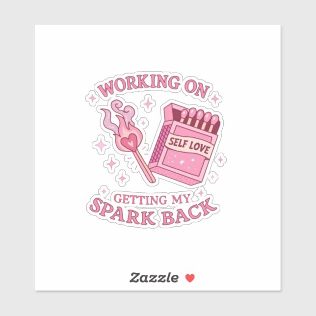 Self Love Spark Pink Matchbook Empowerment (Sheet)