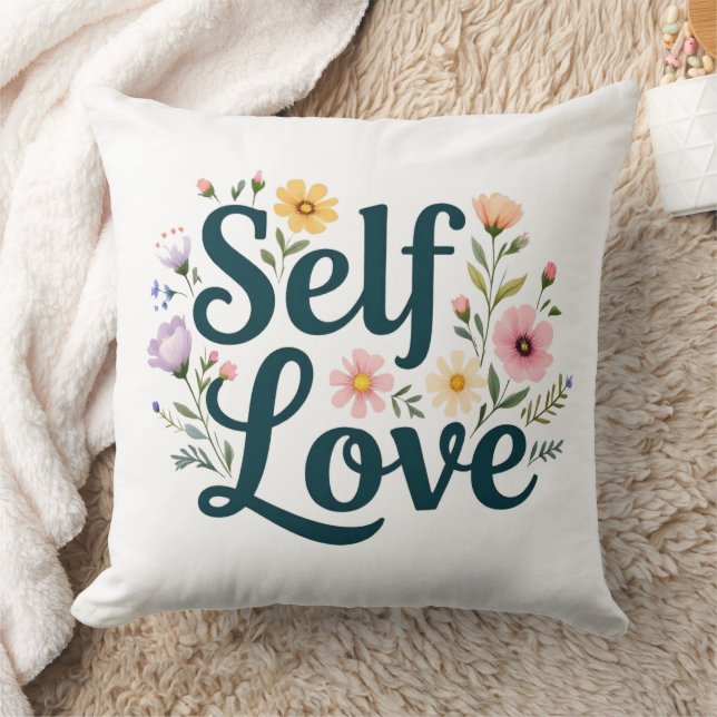 Self Love Throw Pillow (Blanket)