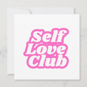 Self Love typography pink for girls and women Invitation