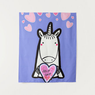 Self-Love Unicorn Tapestry