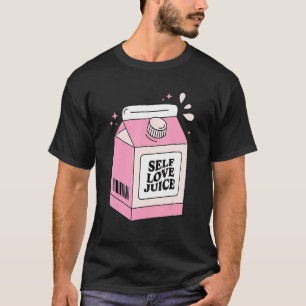 Self Love Valentine's Day Juice Retro Pink Cute T-Shirt