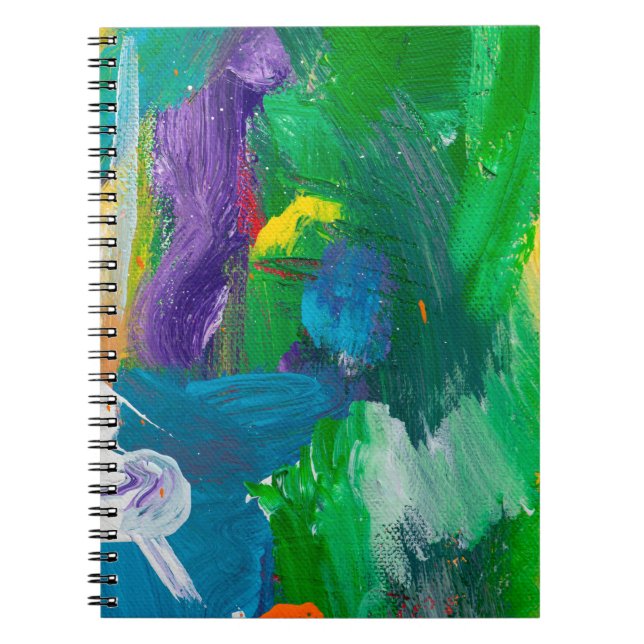 Self made abstract background. abstract,acrylic,ar notebook (Front)