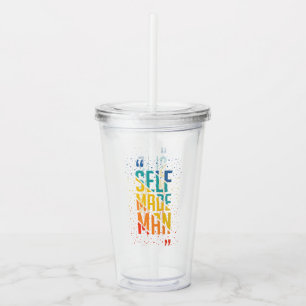 Self Made Man   Funny LGBTQ   Pride Month Acrylic Tumbler