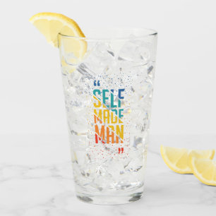 Self Made Man   Funny LGBTQ   Pride Month Glass