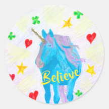 Self-Made Unicorn Inspirational Stickers