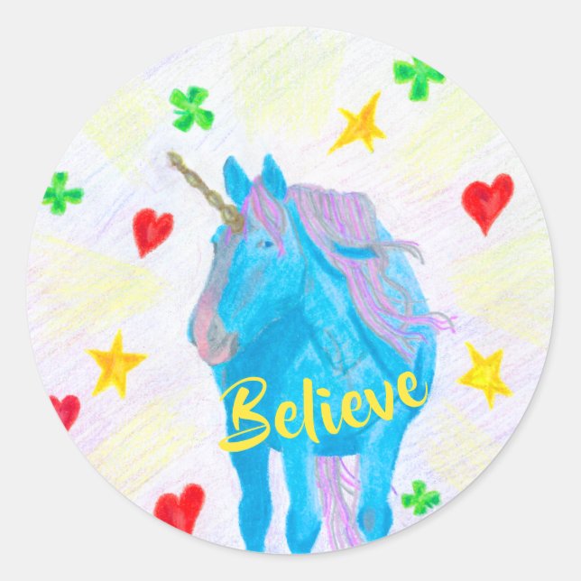 Self-Made Unicorn Inspirational Stickers (Front)