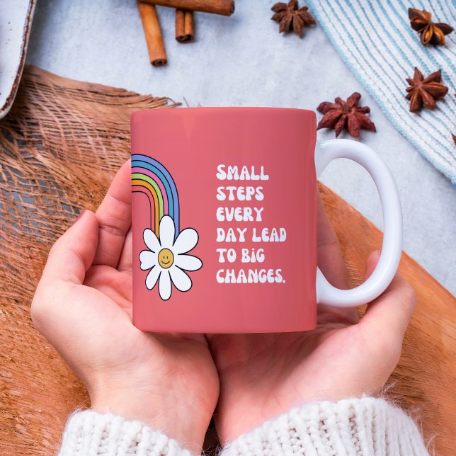Self Motivation Quotes Rainbow Mug  (Self Motivation Quotes Rainbow Mug)