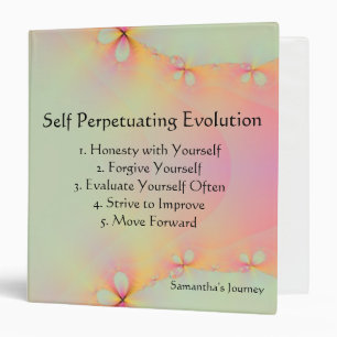 Self Perpetuating Evolution My Journey Binder