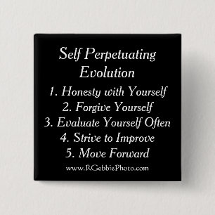 Self Perpetuating Evolution, The Five Keys 2 Inch Square Button