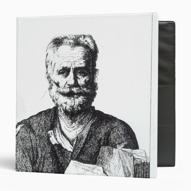 Self portrait, 1729 binder (Front/Inside)