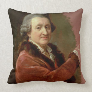 Self Portrait, 1773-87 (oil on canvas) Throw Pillow