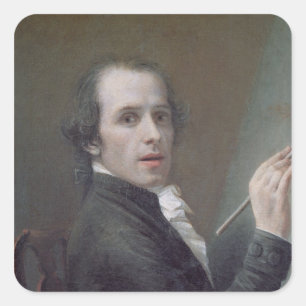Self Portrait, 1790 Square Sticker