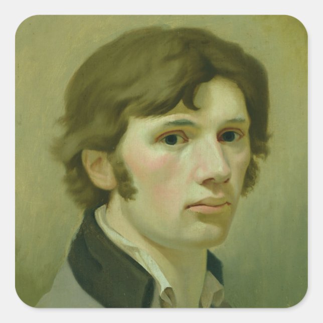 Self-portrait, 1802 square sticker (Front)