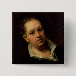 Self Portrait, 1815 2 Inch Square Button