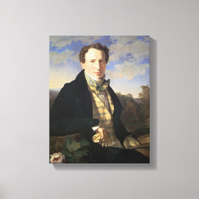 Self portrait, 1828 canvas print (Front)