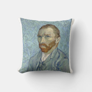 Self Portrait 1889 by Vincent van Gogh Throw Pillow