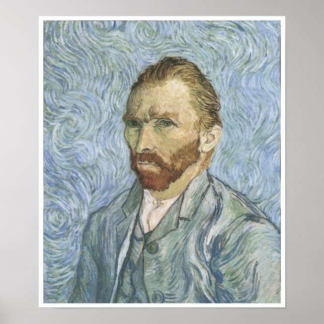 Self-Portrait, 1889, Vincent Van Gogh Poster (Front)