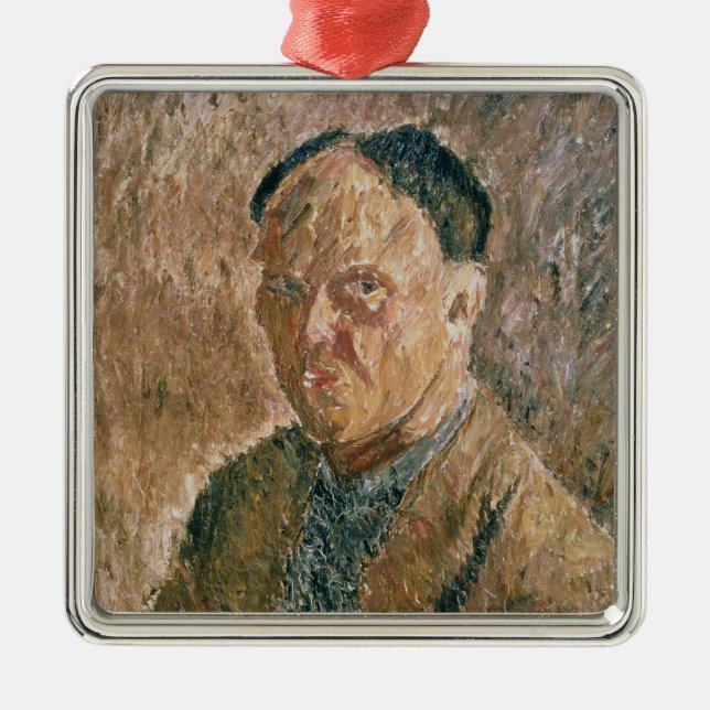 Self Portrait, 1923 Metal Ornament (Front)