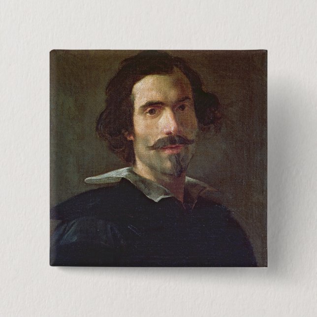 Self Portrait 2 Inch Square Button (Front)