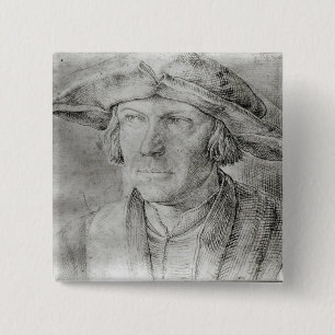 Self Portrait 6 2 Inch Square Button