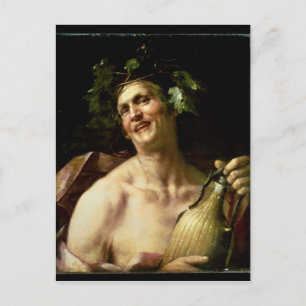 Self Portrait as Bacchus Postcard