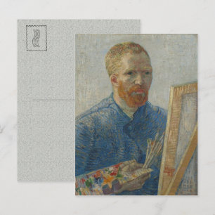 Self-Portrait as Painter Vincent van Gogh Vintage Postcard