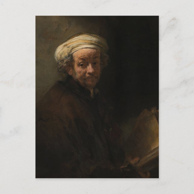 Self Portrait as the Apostle Paul by Rembrandt Postcard (Front)