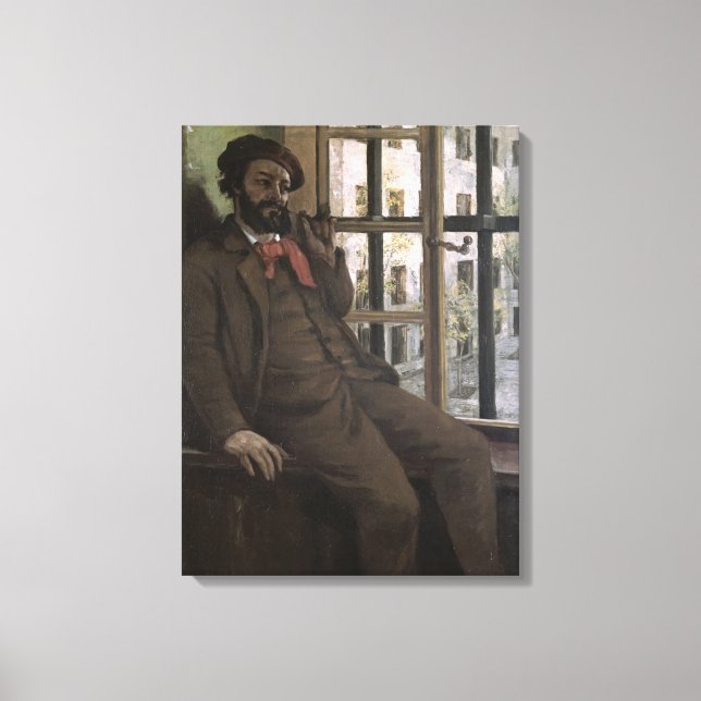 Self Portrait at Sainte-Pelagie, 1871 Canvas Print (Front)