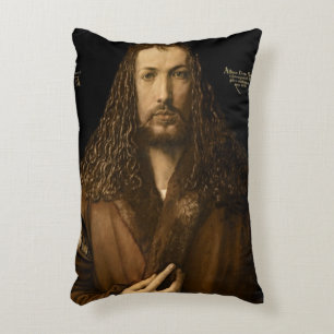 Self Portrait at the Age of Twenty-Eight, 1500 Decorative Pillow