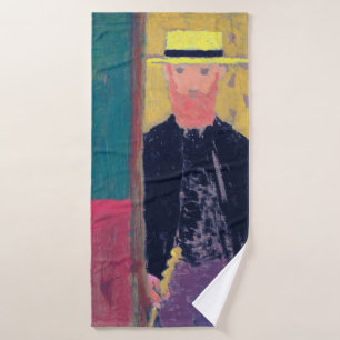 Self Portrait (Bearded Man), Edouard Vuillard Bath Towel