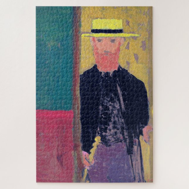Self Portrait (Bearded Man), Edouard Vuillard Jigsaw Puzzle (Vertical)