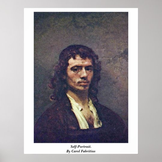 Self-Portrait. By Carel Fabritius Poster