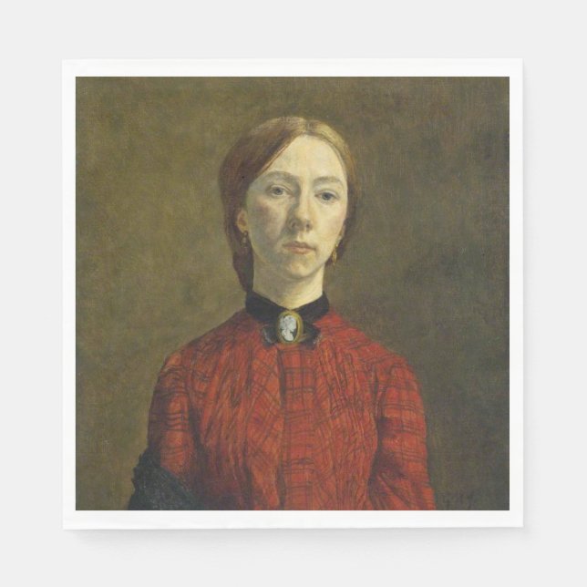 Self-Portrait (by Gwen John) Napkin (Front)