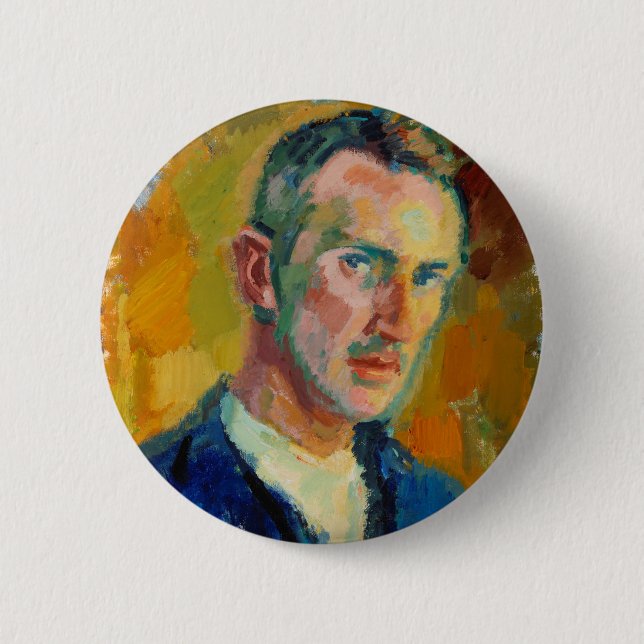 Self-Portrait (by Magnus Enckell) 2 Inch Round Button (Front)