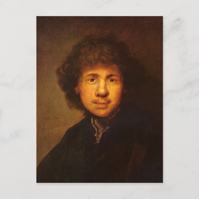 Self-Portrait by Rembrandt Harmenszoon van Rijn Postcard (Front)