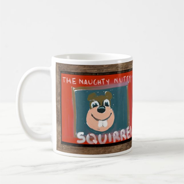 Self-portrait by the NN Squirrel Mug (Left)