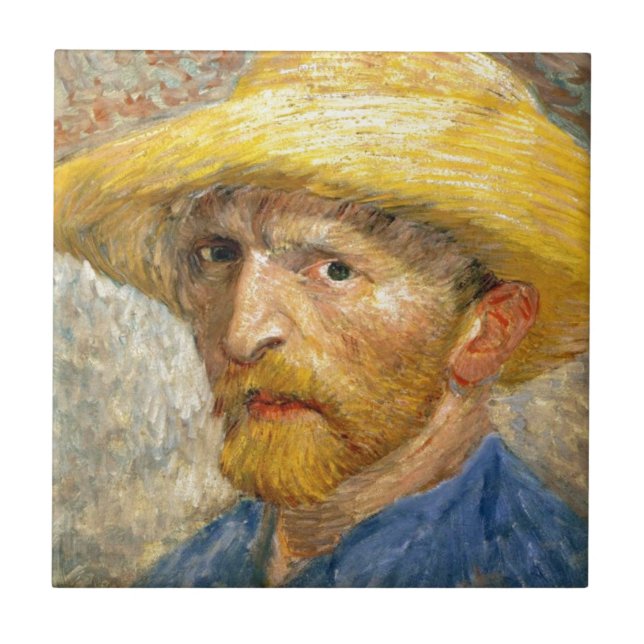 Self-Portrait by Vincent Van Gogh Tile (Front)