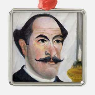 Self portrait, c.1900-03 metal ornament