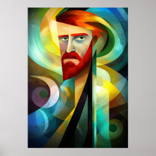 Self Portrait - Cubist Masterpiece Inspired Poster