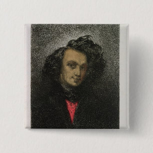 Self portrait, dressed for 'Hernani' 2 Inch Square Button