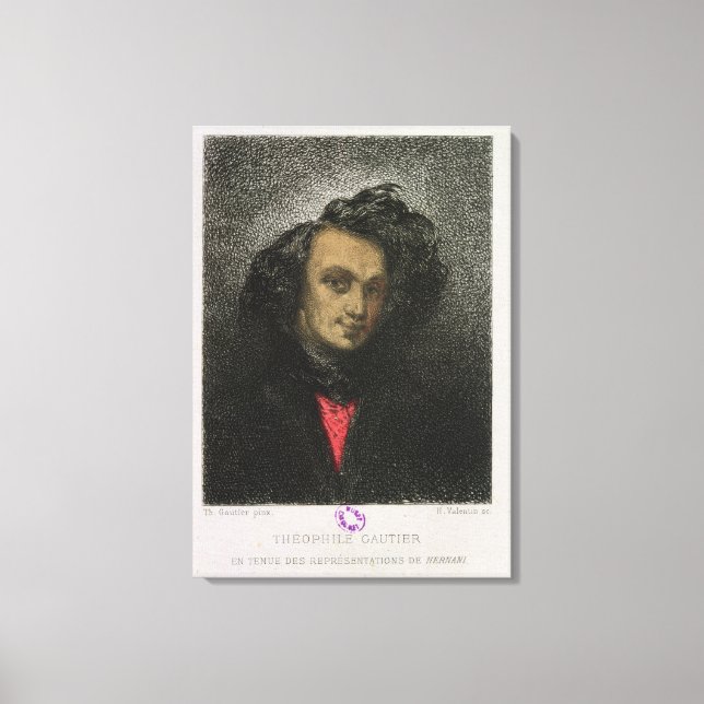 Self portrait, dressed for 'Hernani' Canvas Print (Front)