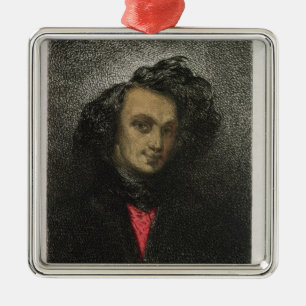 Self portrait, dressed for 'Hernani' Metal Ornament