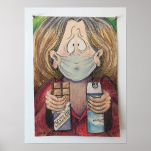 "Self-Portrait During a Pandemic," by Barbara Dale Poster