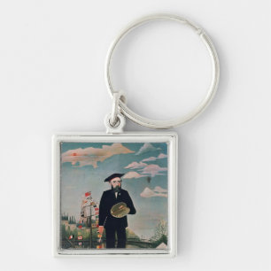 Self Portrait, from L'ile Saint-Louis, 1890 Keychain