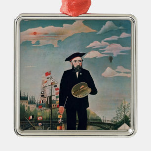 Self Portrait, from L'ile Saint-Louis, 1890 Metal Ornament