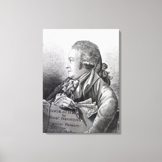Self Portrait, frontispiece to his 'Book of Canvas Print (Front)