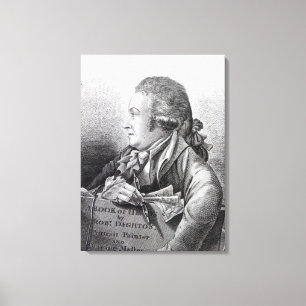 Self Portrait, frontispiece to his 'Book of Canvas Print