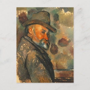Self-Portrait in a Felt Hat by Paul Cezanne Postca Postcard