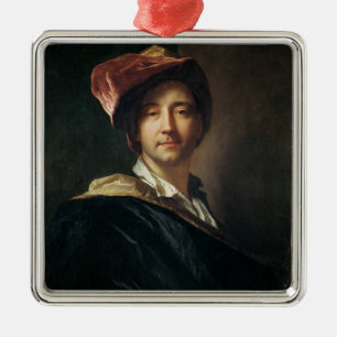Self Portrait in a Turban, 1700 Metal Ornament